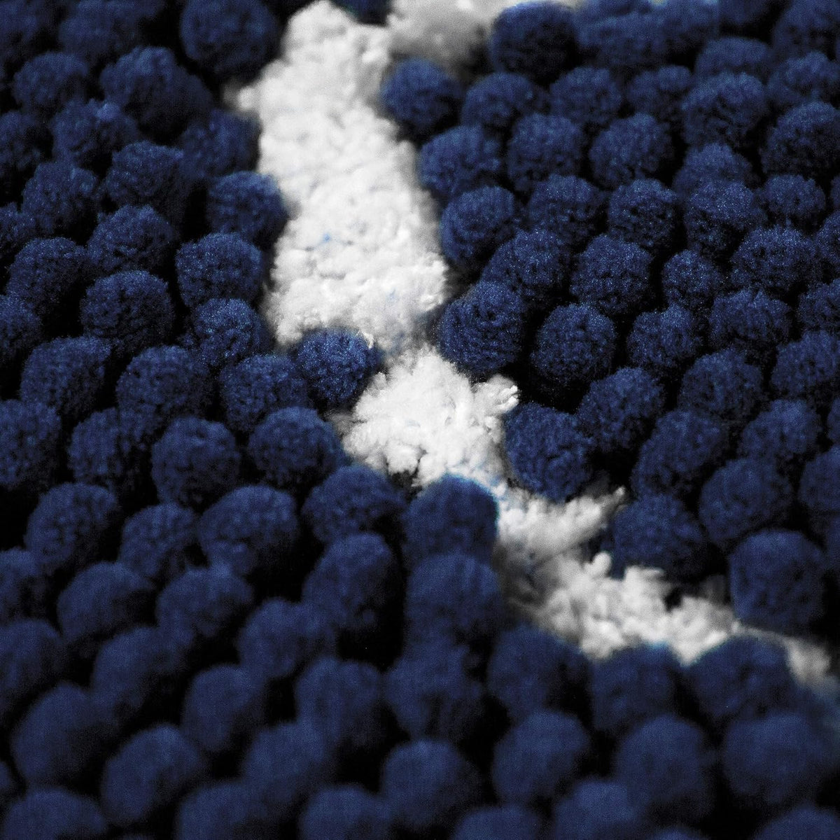 Microfiber Dog Mat for Muddy Paws, 36" X 26" Navy Blue with Paw Print - Absorbent, Quick-Drying, Washer and Dryer Safe - Non-Slip Rubber Backed Pet Cleaning Mat, Large