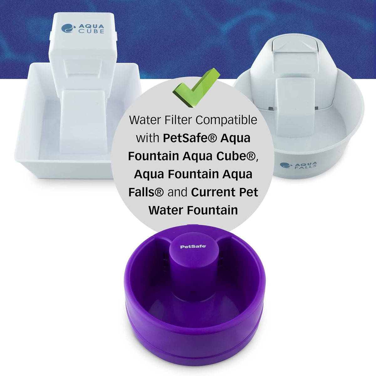 Filters for Petsafe Current & Aqua Cube, 12-Pack
