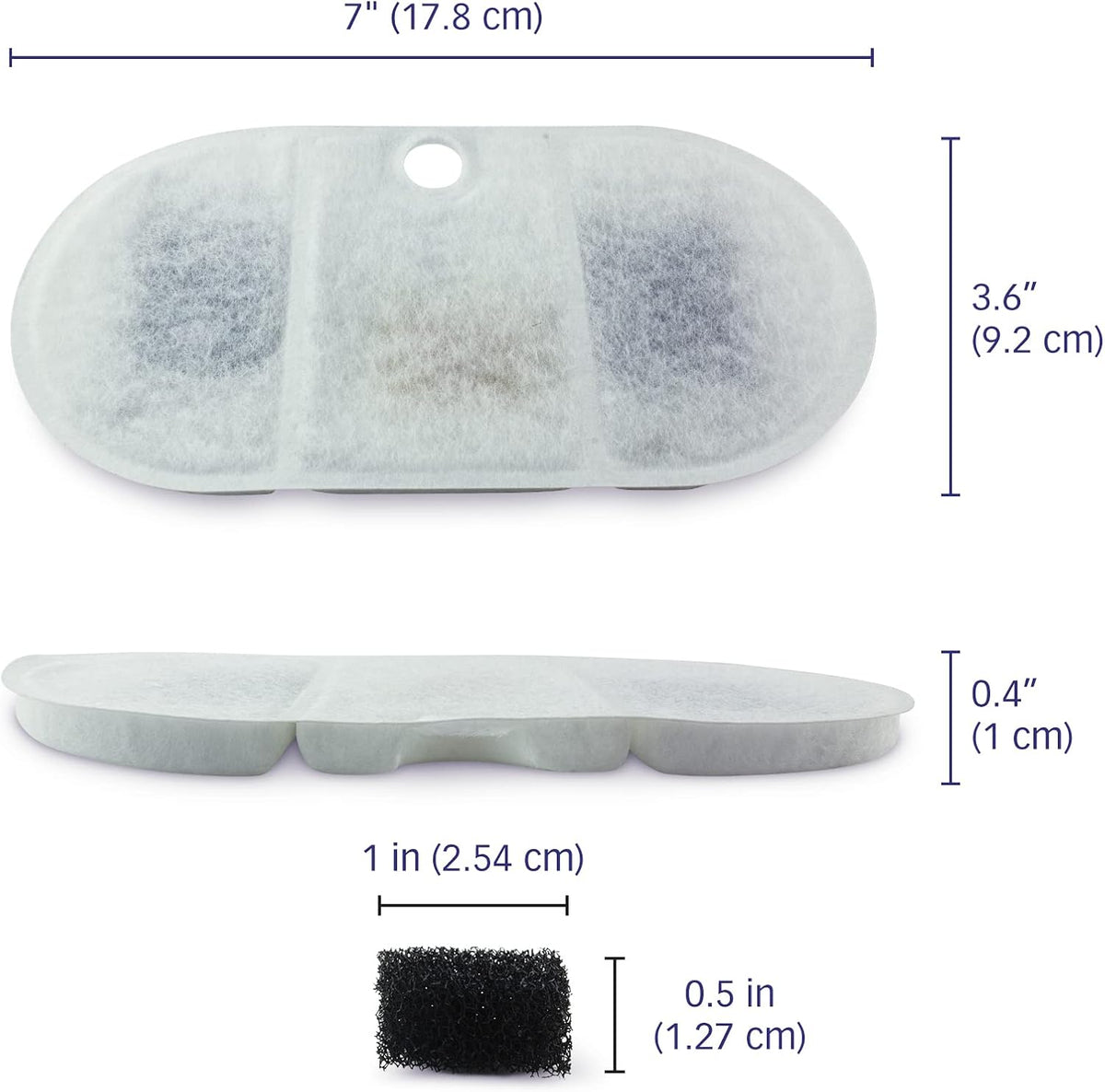 Filters for PETLIBRO 2.1L Capsule Fountain, 12-Pack