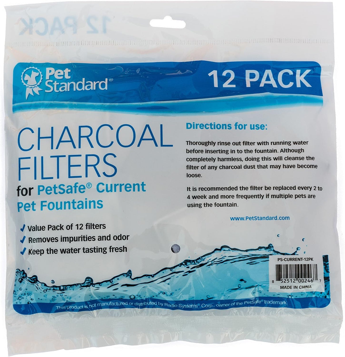 Filters for Petsafe Current & Aqua Cube, 12-Pack