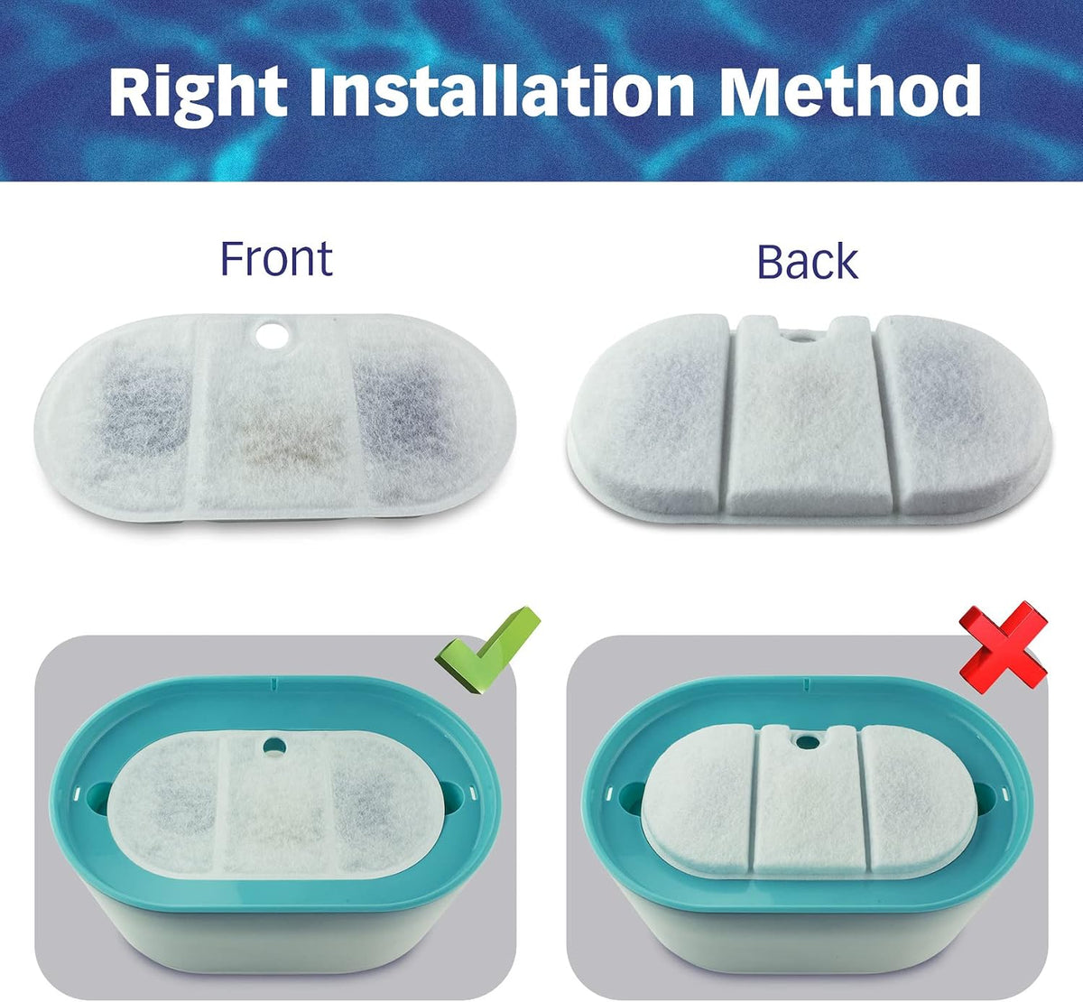 Filters for PETLIBRO 2.1L Capsule Fountain, 12-Pack